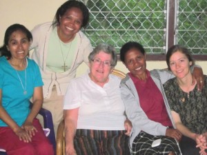 In February, our Sisters’ community met with Joana da Costa, an aspirant of Maryknoll Sisters (seated left of me, on the right).