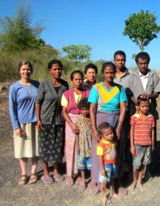 Visiting Joana’s family in her village of Uaimori (Viqueque) in late October.