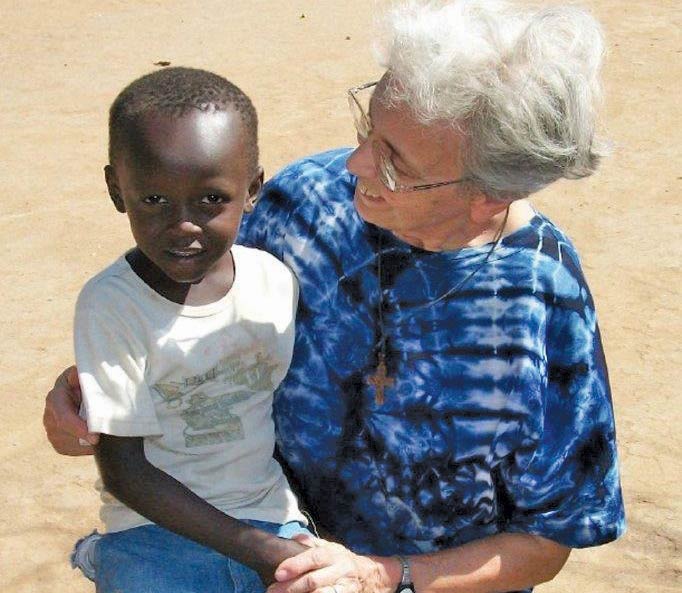 Sister Theresa with Junior.